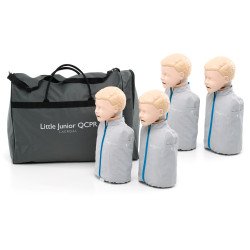 Zestaw fantomów szkoleniowych Little Junior QCPR w torbie transportowej i z darmową aplikacją